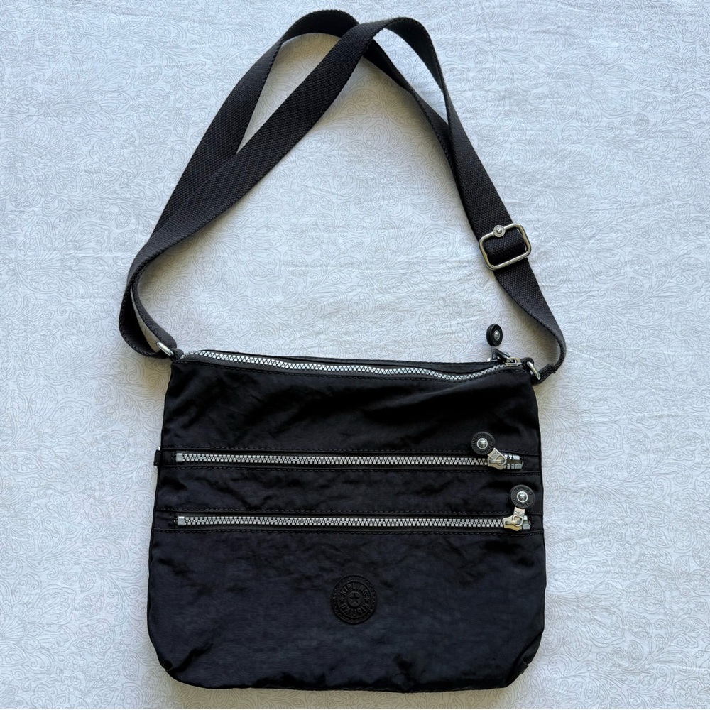 Kipling black alvar crossbody bag